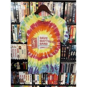 2007 Dave Matthews Band DMB Concert Tour Tie Dye Tee Shirt Vintage 00s